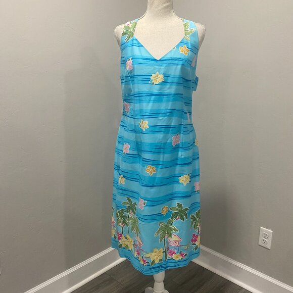 Hawaiian Print Dress 16 - Picture 4 of 9